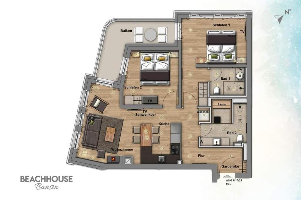 Beachhouse Bansin App 06 Херингсдорф Экстерьер фото